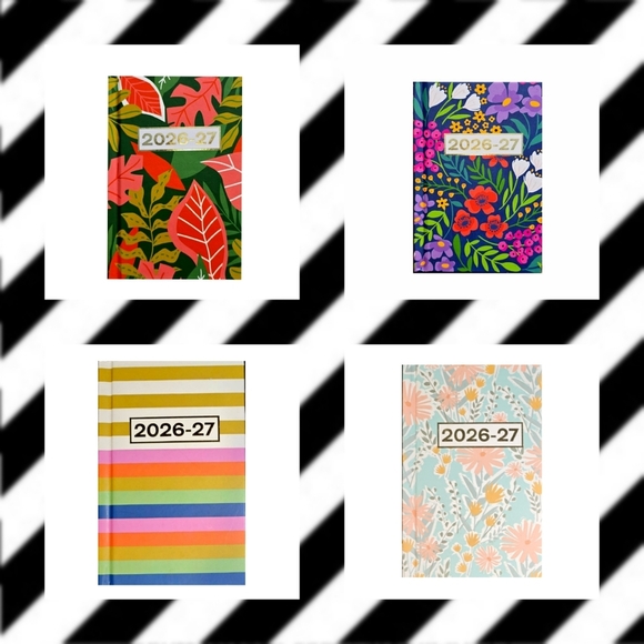 Hard Cover Weekly 2 Year Pocket/Purse/Briefcase Planners 2025-26 (price per ea) - Picture 1 of 6